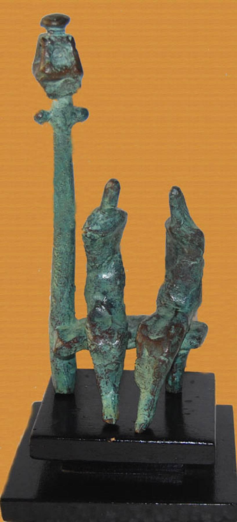 Tushar Kanti Das Roy Figurative Sculpture - Couple