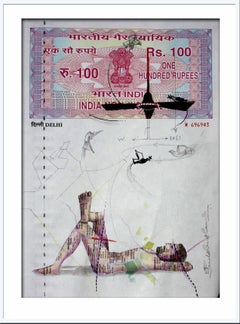 Agreement with Mother-II: Mastery, Mixed Media on INR 100 Court Paper "In Stock"