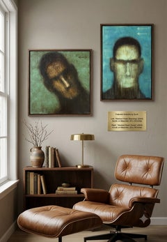 Untitled, Figurative, Acrylic on Masonite by Contemporary Artist "In Stock"