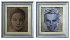 Untitled, Set of 2 works, Acrylic on Canvas, by Contemporary Artist "In Stock"