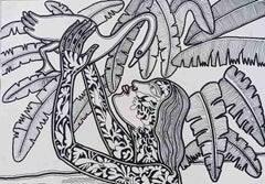 Untitled, Figurative, Mixed Media on Paper, by Modern Indian Artist "In Stock"