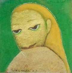 Untitled, Figurative, Tempera on Paper by Modern Indian Artist "In Stock"