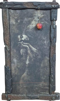 Captive Light-II, Mixed Media on Board by Contemporary Indian Artist "In Stock"