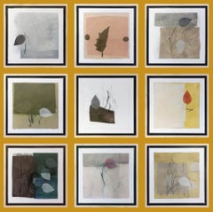 Untitled (Set 9 works), Acrylic on Canvas, Contemporary Indian Artist “In Stock”