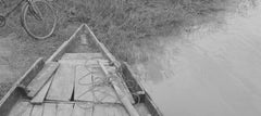 Rural Scenery, Kans Grass, Boat, Bicycle, Black & White Photography "In Stock"