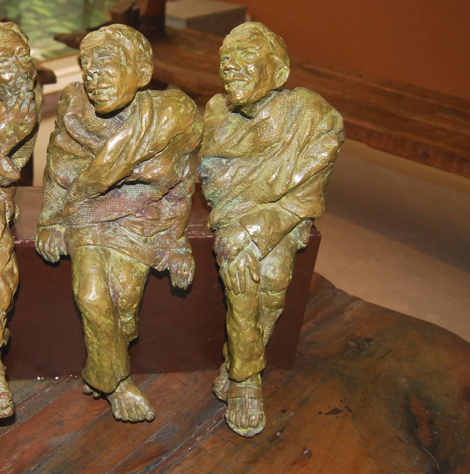 Adda - Sculpture by Debabrata De