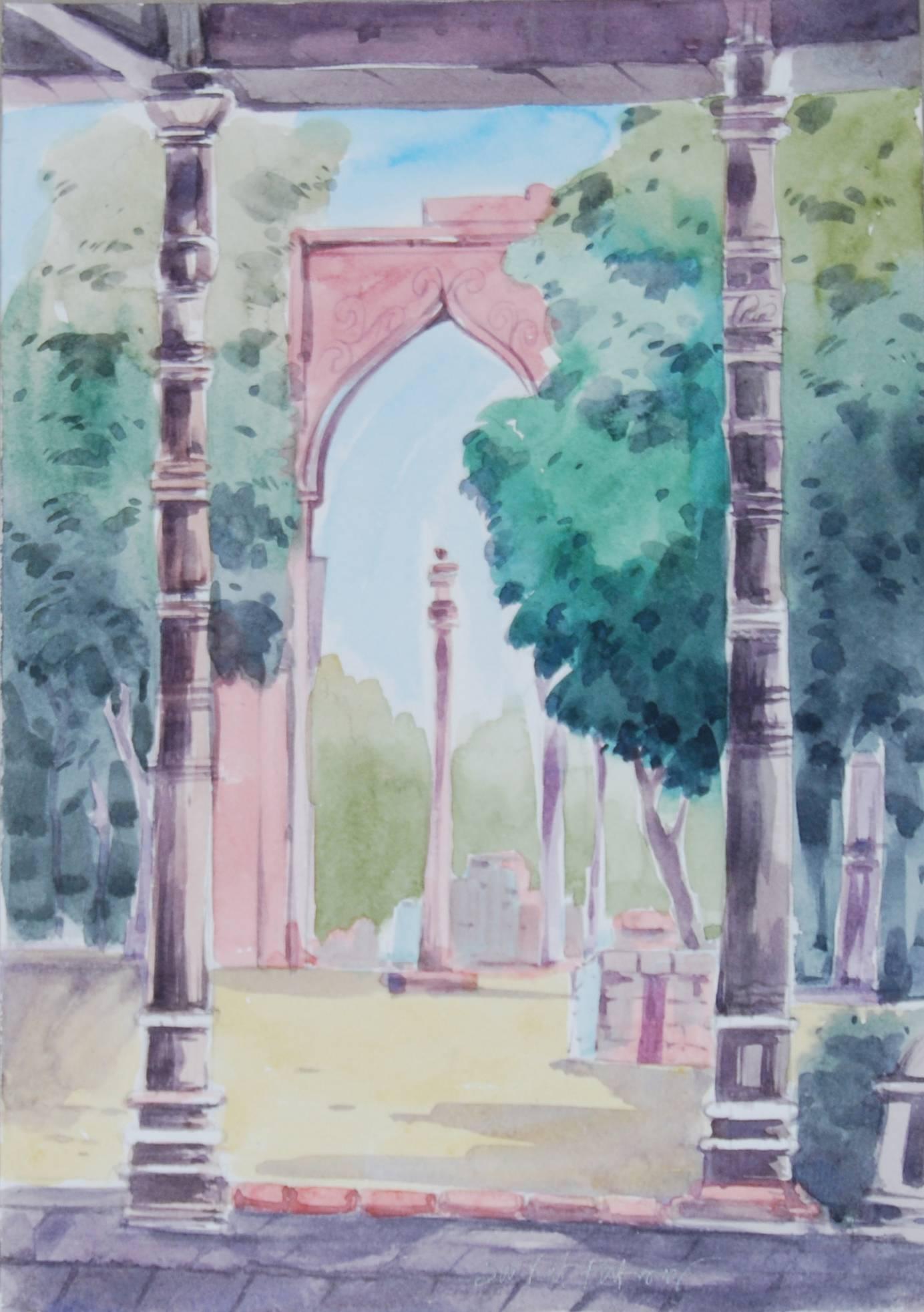 Saikat Patra - Untitled - 15 x 11 inches (unframed size)
Watercolour on paper

Style : Saikat Patra highly talented water colorist from Bengal.
In this series of 10 water colour, Saikat traces few game changing moments in India. From invasion / war
