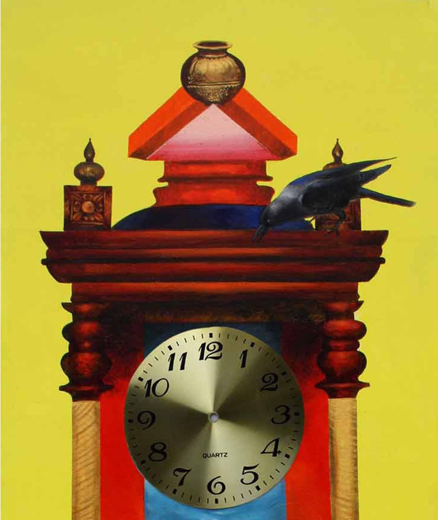 acrylic clock painting