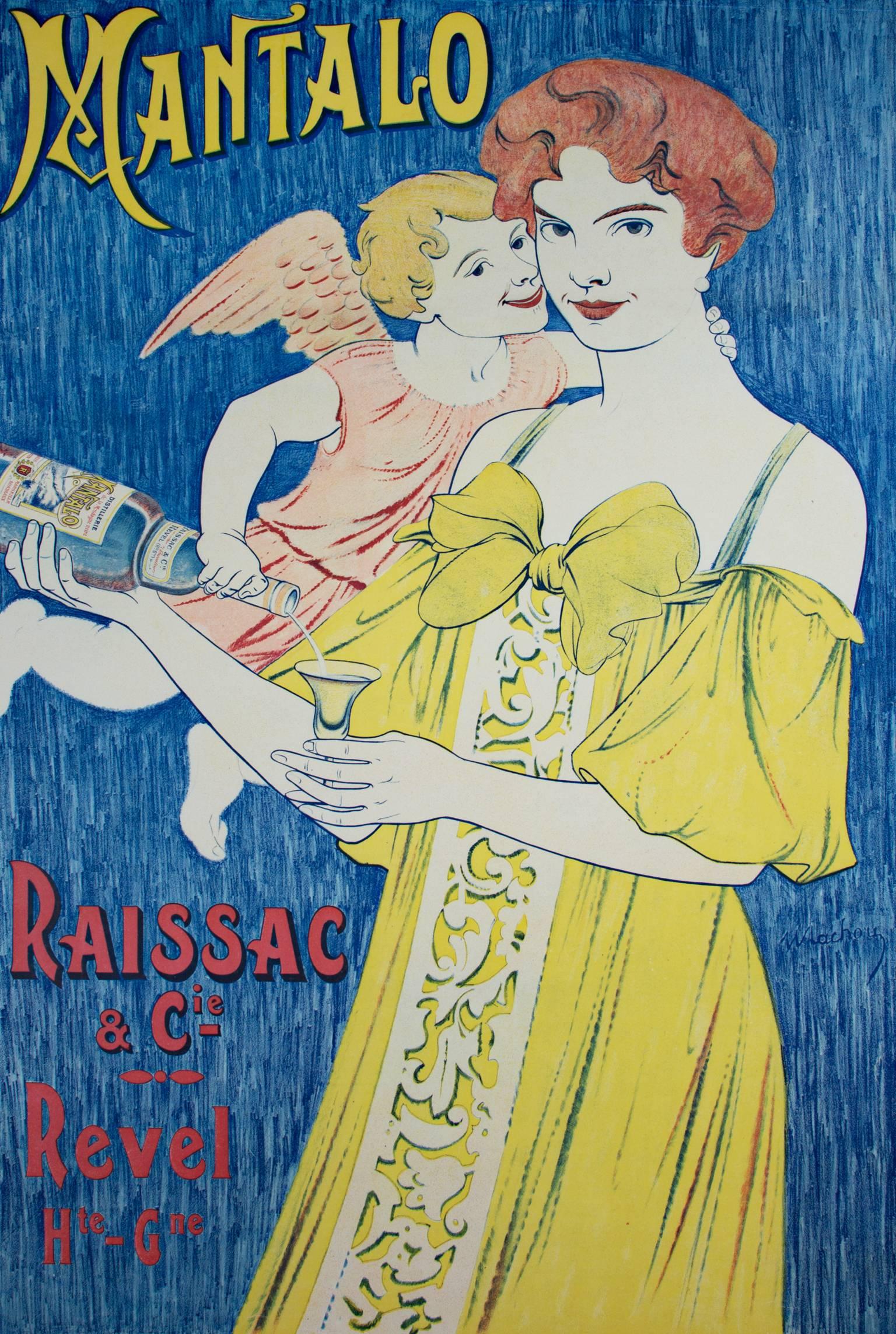 "Mantalo," an Original Lithograph Poster signed by W. Lachou