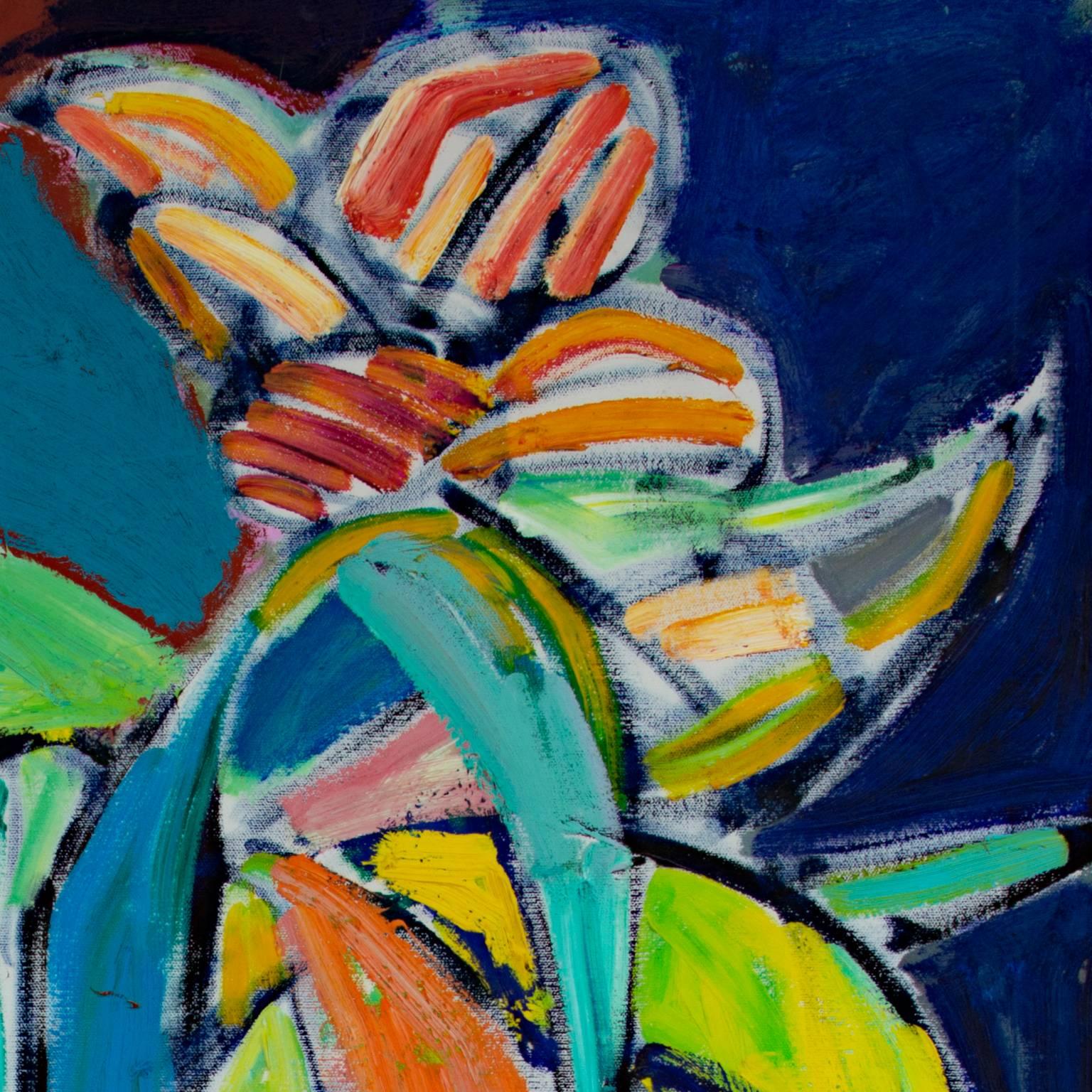 « The Banana Plant », huile sur toile signée par Matthew Schaefer en vente 2