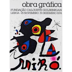 Obra Graphica (original color lithograph poster, gold frame) 8