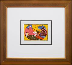 Berge from Klange Series original color woodcut