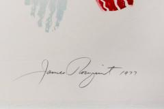 "Fast Feast, " an Abstract Geometrical Lithograph signed by James Rosenquist
