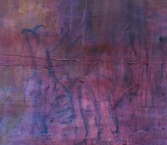 ""Everyone Has Gone", abstraktes Ölgemälde auf Leinwand, signiert von Deidre Schanen