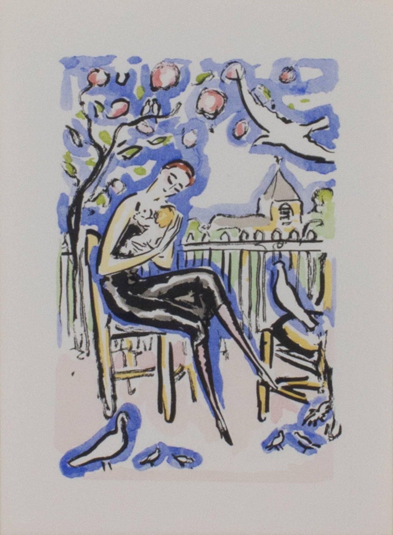 Kees van Dongen - "Mother and Child -La Garconne Series," a Color Pochoir  by Kees van Dongen For Sale at 1stDibs | keith van dongen, van dongen fils