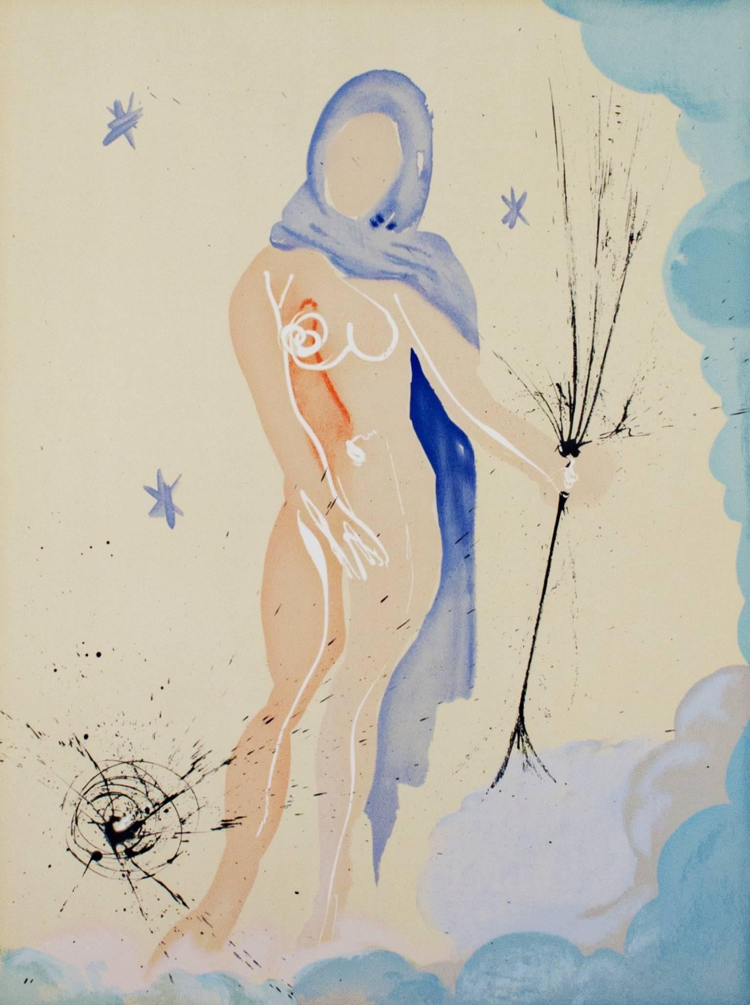 Salvador Dalí Abstract Print - Virgo from Signs of the Zodiac Series