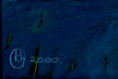 "Harriet, " a Whimsical Acrylic on Paper Signed and Dated by Karen Hoepting