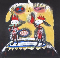 "The Songs of Life, " a Mixed Media on Paper signed by Xiao Ming 