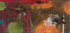 "Le Cirque 5-6," an Abstract Mixed Media signed & dated by John Baughman 
