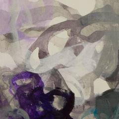 "Entrelazarse", acrílico sobre lienzo firmado por Ananda Kesler