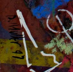 "Fishing for the Unknown, " a Mixed Media on Paper signed by Dan Muller