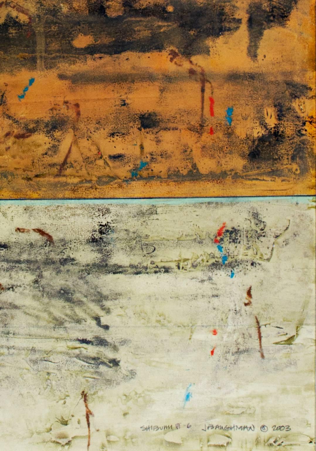 « Shibumi VI-6 », une œuvre abstraite en techniques mixtes signée par John Baughman en vente 1