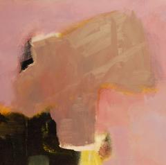 « Silence et distance », une peinture à l'huile abstraite sur toile de Dierdre Schanen