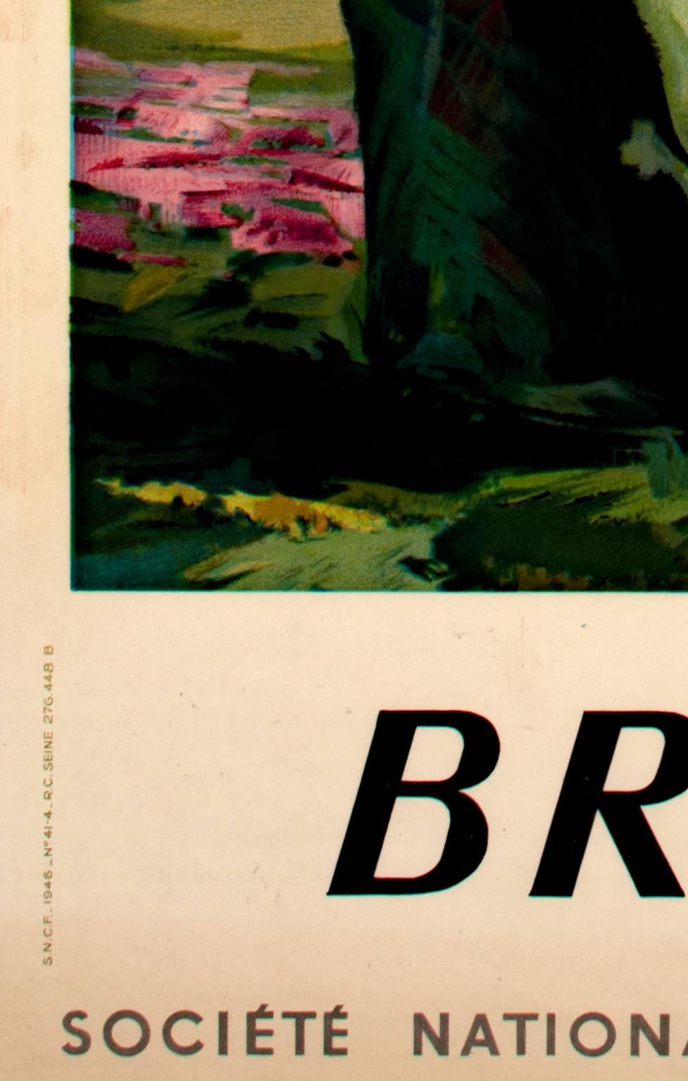 Bretagne (Societe National des Chemins de Fer Francais) - Print by Robert Abel