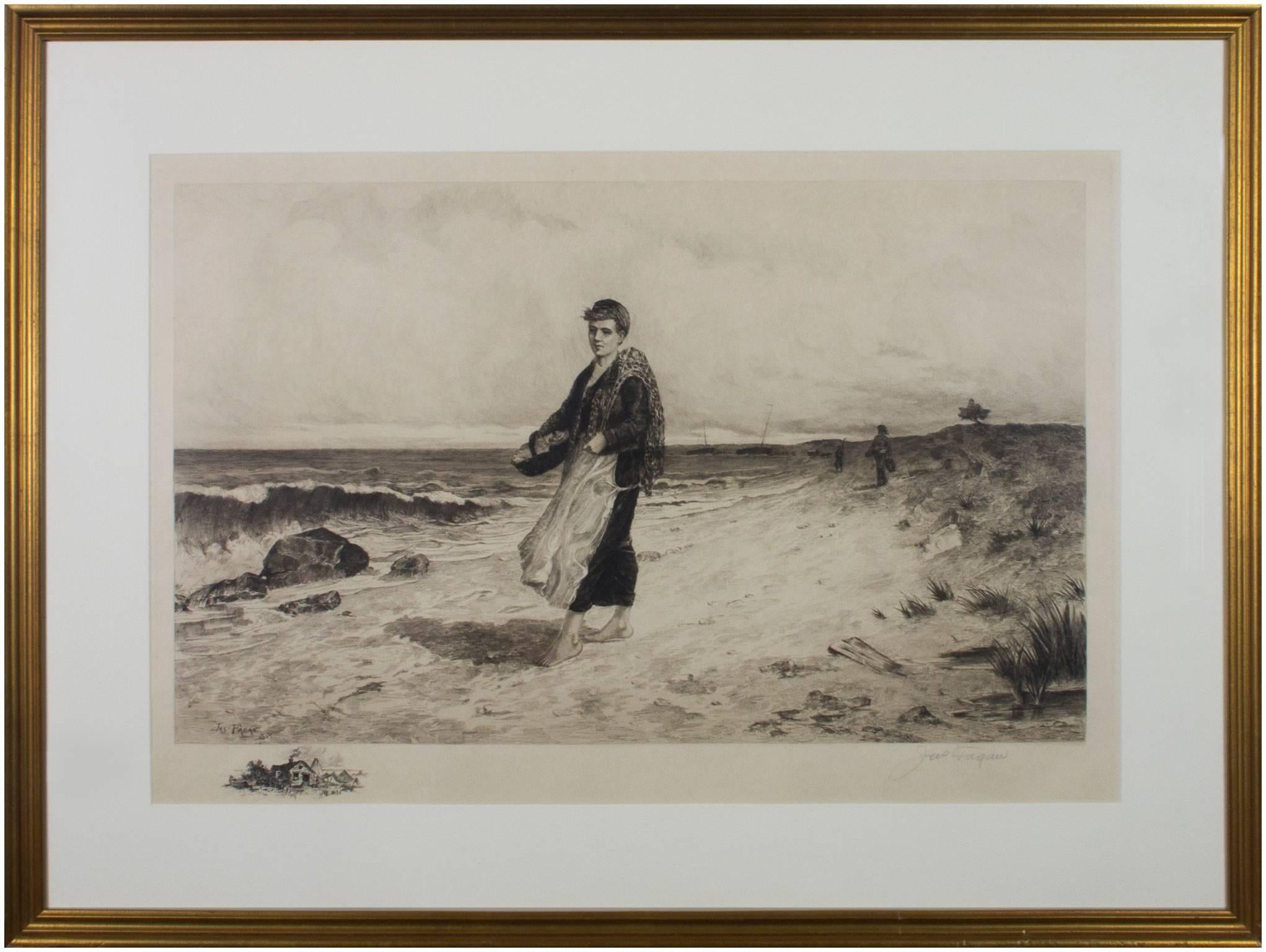 « The Fisherman's Catch », une gravure signée par James Fagan  en vente 4