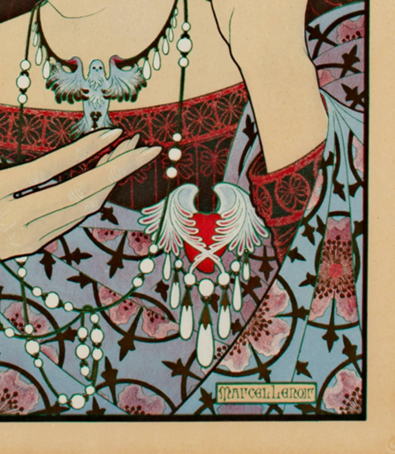 « Invocation (L'Estampe Moderne I) », lithographie originale en couleur de Marcel Lenoir - Art nouveau Print par Marcel - Lenoir