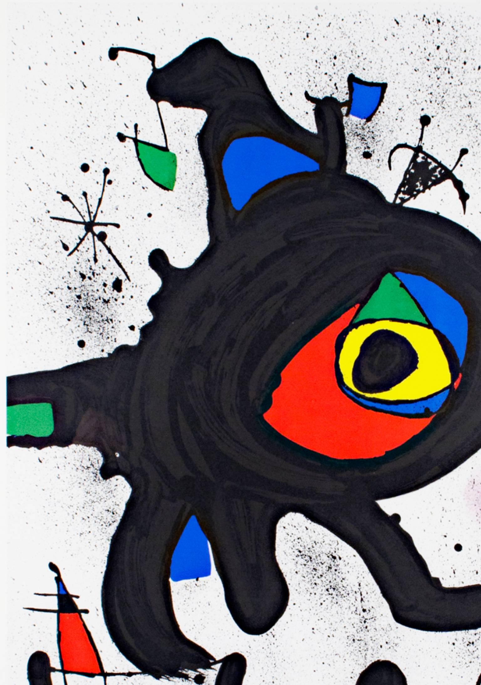 « See De L'Atheneee Ed. of 1000 », affiche originale de lithographie en couleur de Joan Miro - Surréalisme Print par Joan Miró