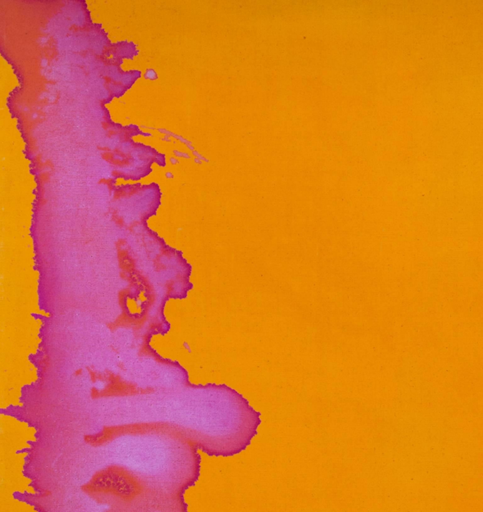 Campo di colore astratto Donna Artista Luminosa Firmata Astrazione Post-pittorica 1960 - Painting Astratto di Faith Taylor