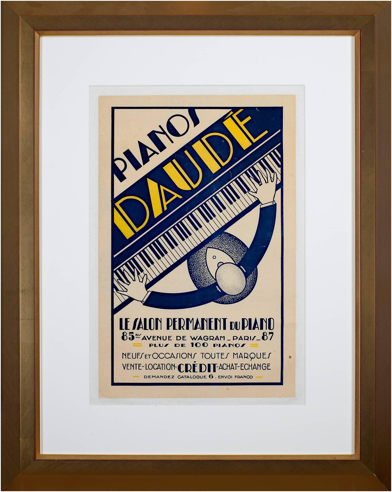 pianos daude poster original