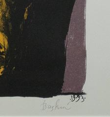 "Sitting Bull, " an Original Color Lithograph signed by Leonard Baskin