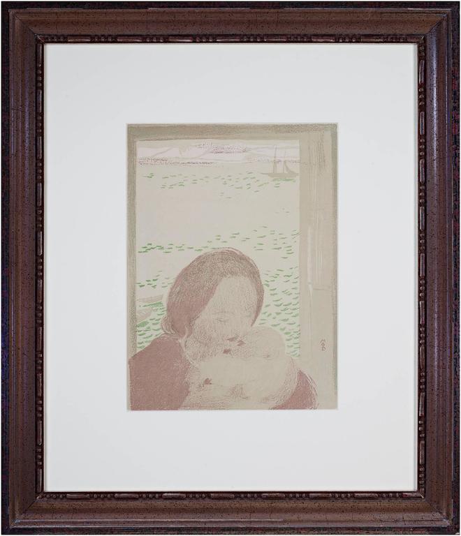 Maurice Denis - "Maternite Devant La Mer," Color Lithograph Portrait by  Maurice Denis For Sale at 1stDibs