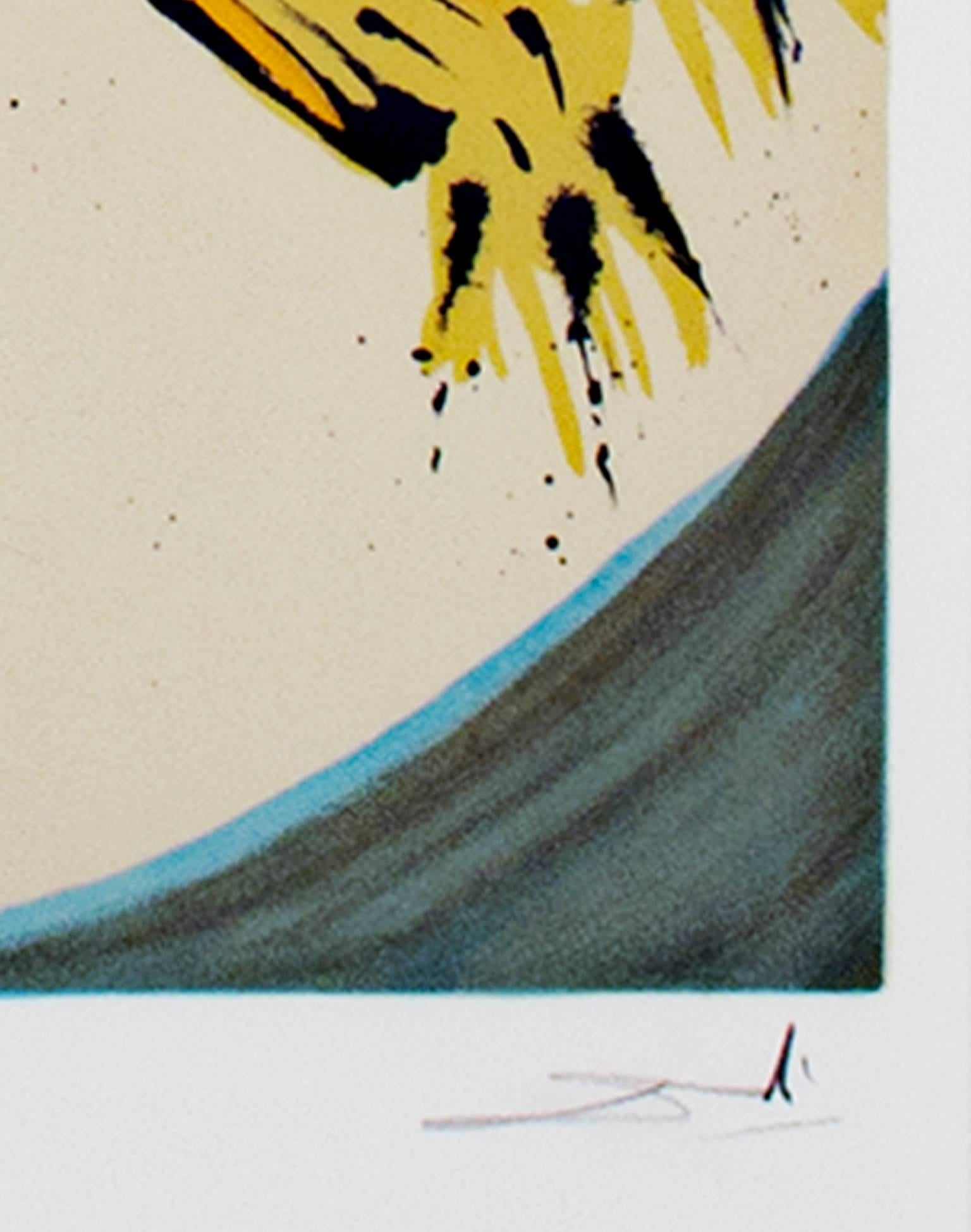 „“Signs of the Zodiac Series: Capricorn““, ein von Salvador Dal signiertes Originallithographie – Print von Salvador Dalí