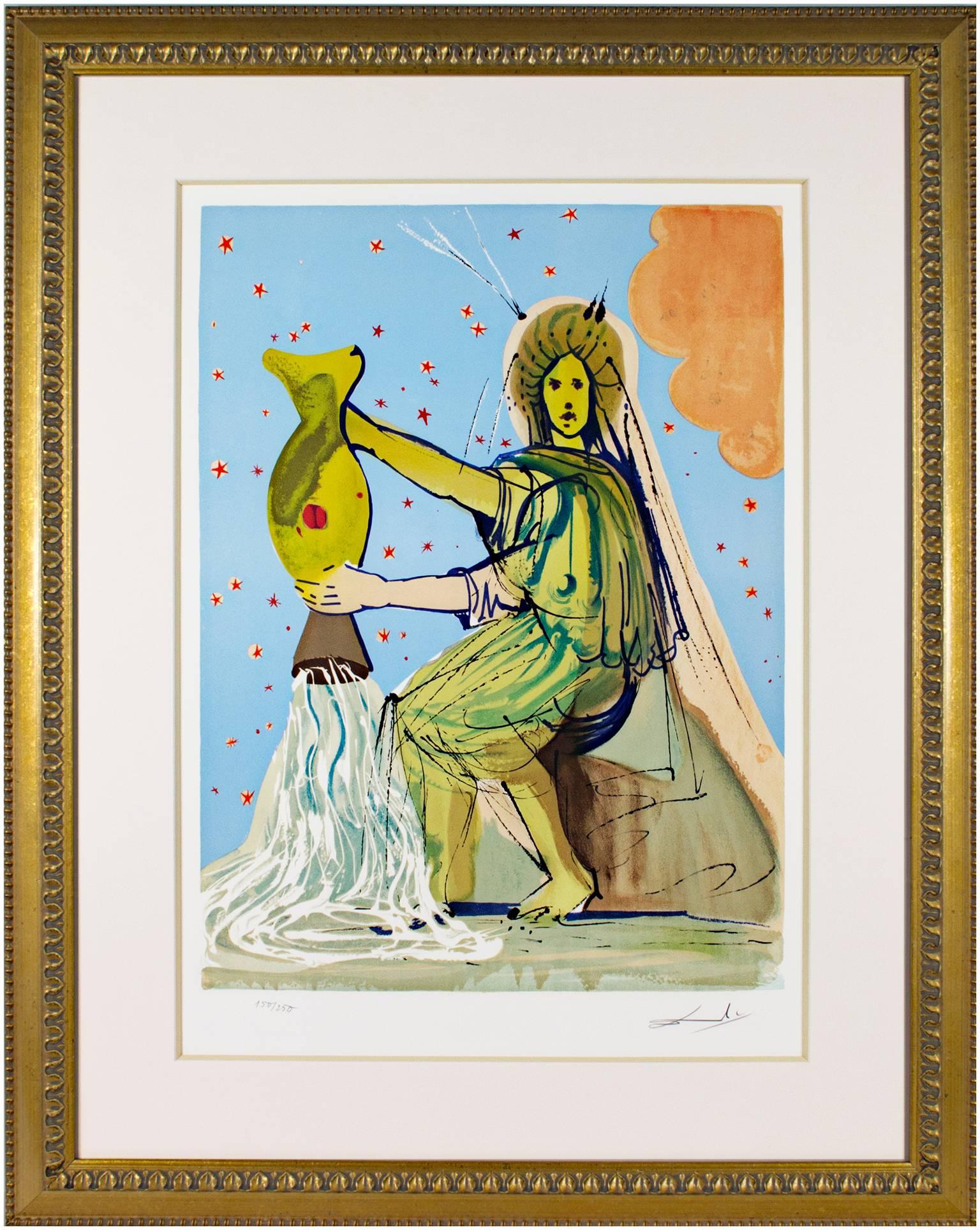 Signs of the Zodiac Series: Aquarius - Print by Salvador Dalí