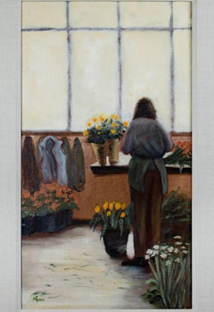 „Pleasant Light“, Öl auf Leinwand, signiert von Pamela Papas