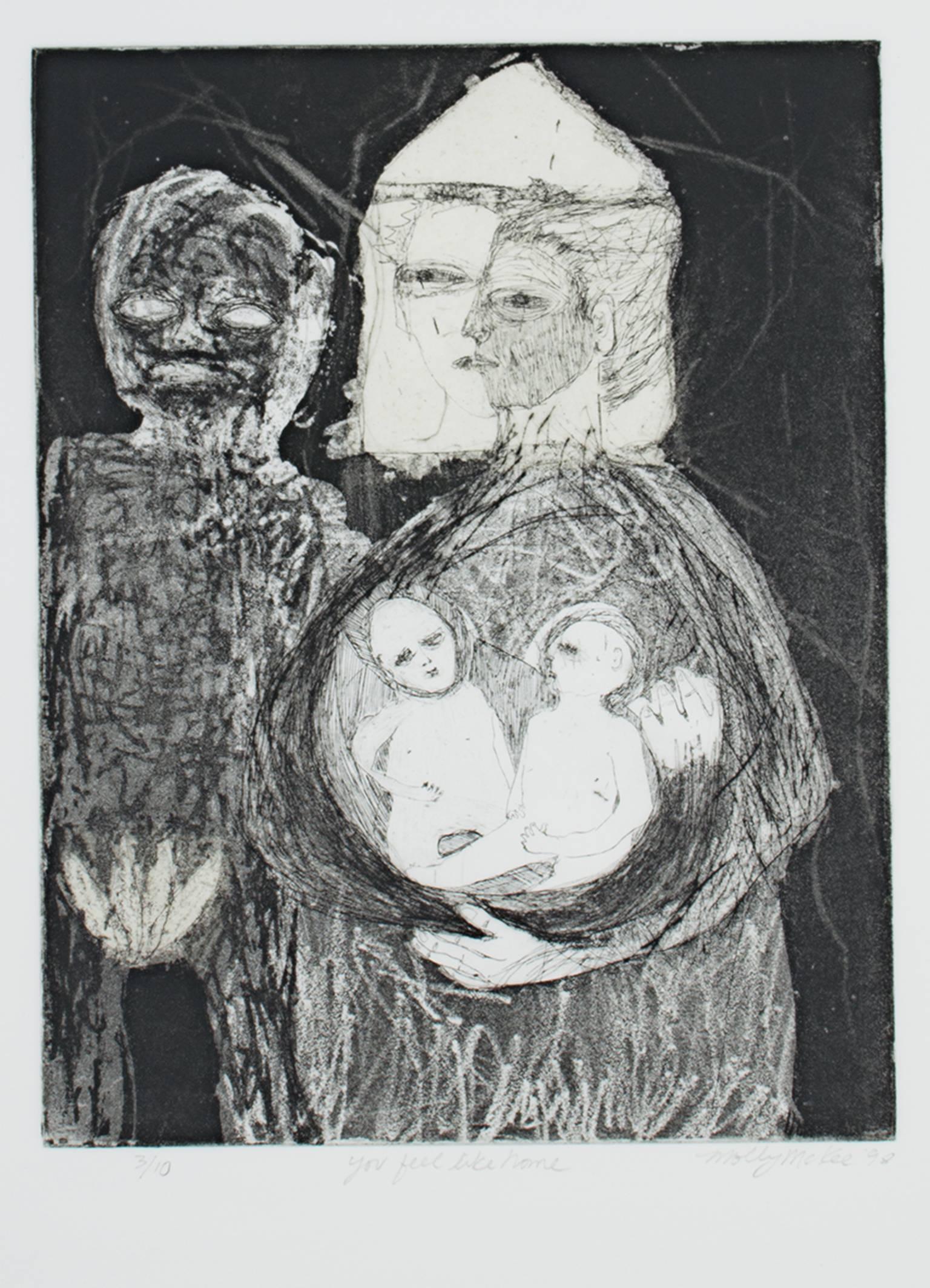 "You Feel Like Home, " an Etching & Aquatint signed by Molly McKee