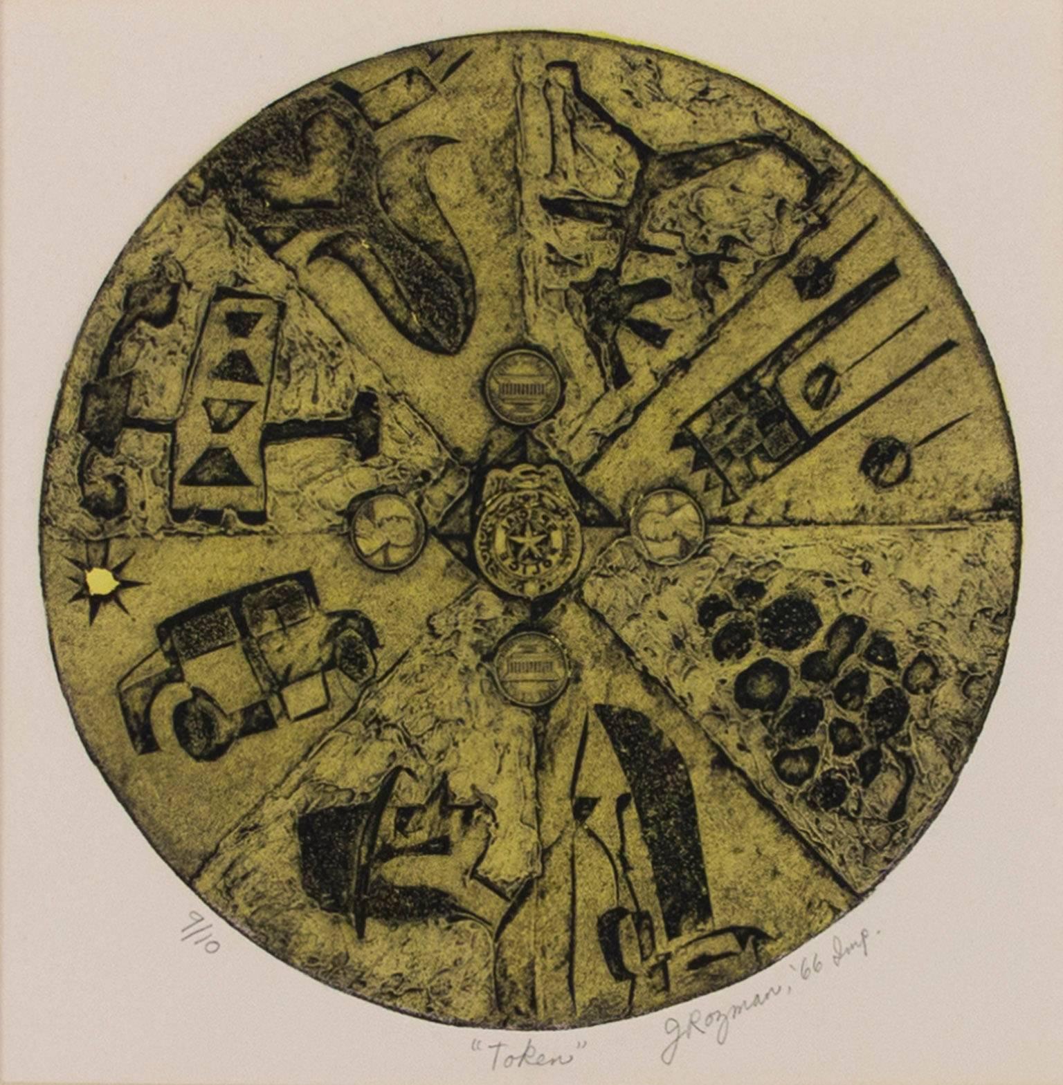 "Token, " a Collagraph signed by Joseph Rozman 
