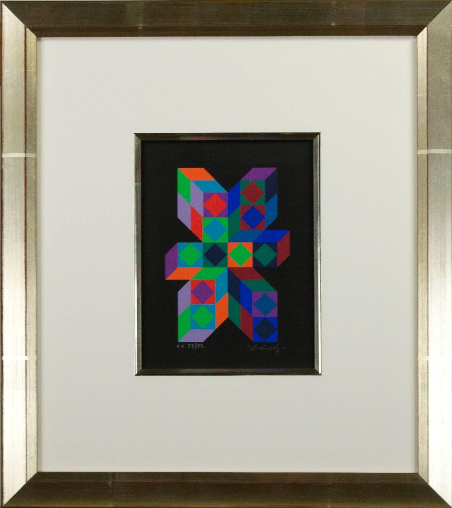 F.V. 37/72 - Print by Victor Vasarely
