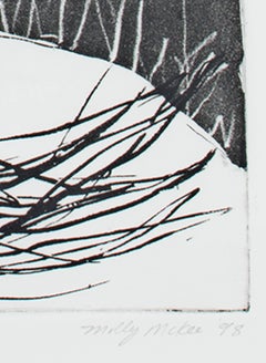 "Trauernder Baum", eine Radierung und Aquatinta, signiert von Molly McKee