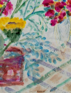 "Homage to Van Gogh III, " a Watercolor signed by David Barnett