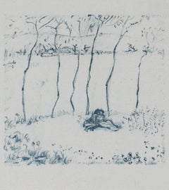 "Daphnis et Chloe - The Lovers, " an Original Lithograph by Pierre Bonnard