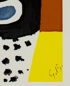 "Braque Graveur, " Lithograph Poster signed in the stone