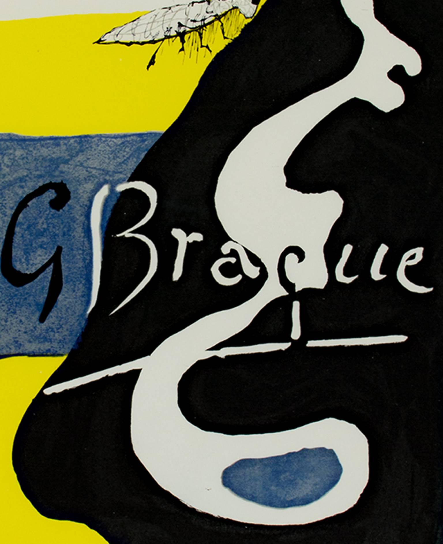„Braque Graveur“, ein Original-Lithographieplakat, signiert von Georges Braque im Angebot 4