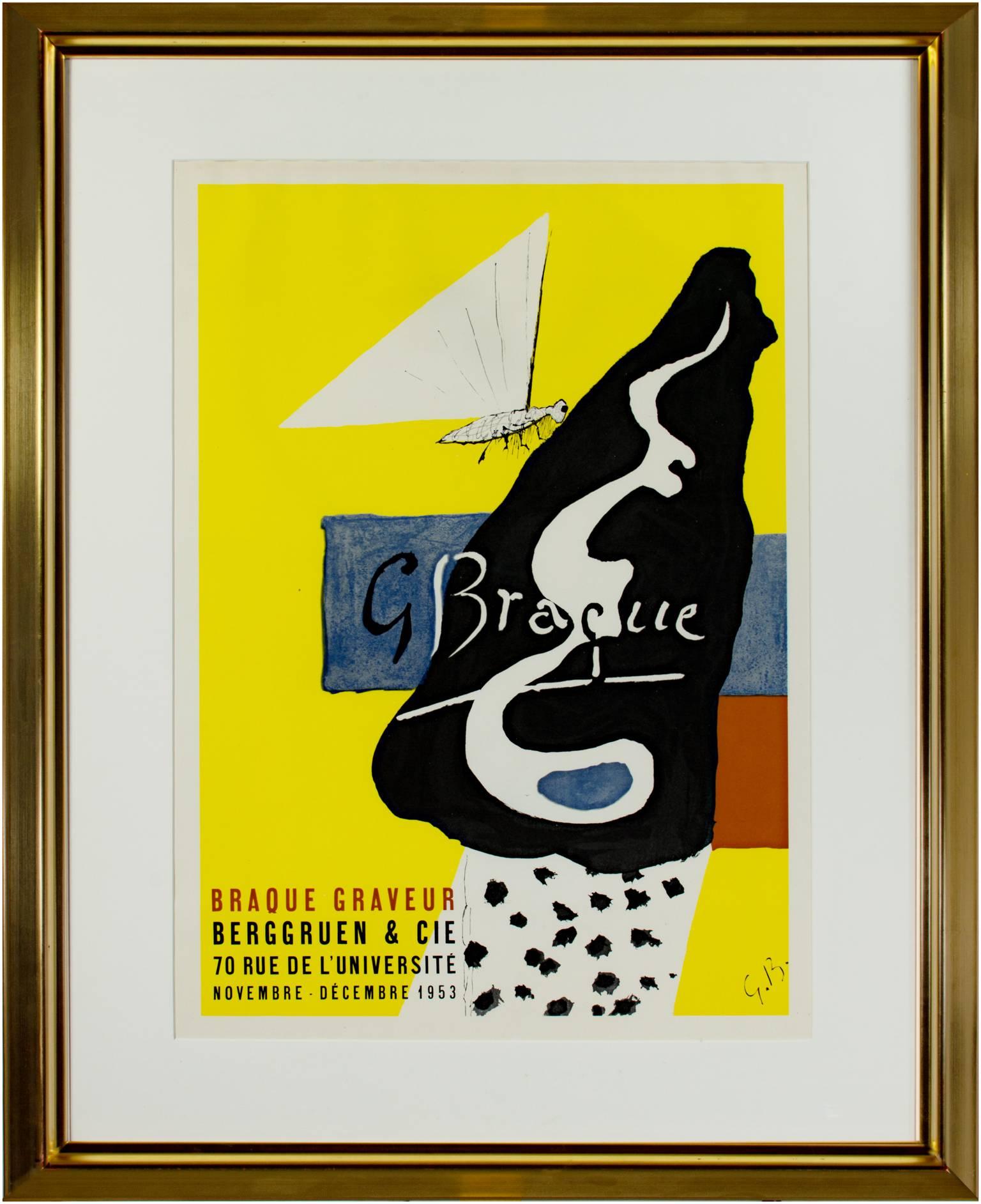 „Braque Graveur“, ein Original-Lithographieplakat, signiert von Georges Braque im Angebot 5
