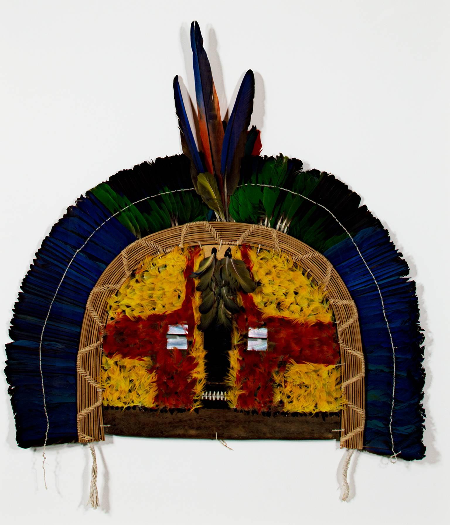 "Cara Grande (Taparapay tribe) Amazon Circumcision Mask, " Mixed Media c. 1950 - Sculpture by Unknown