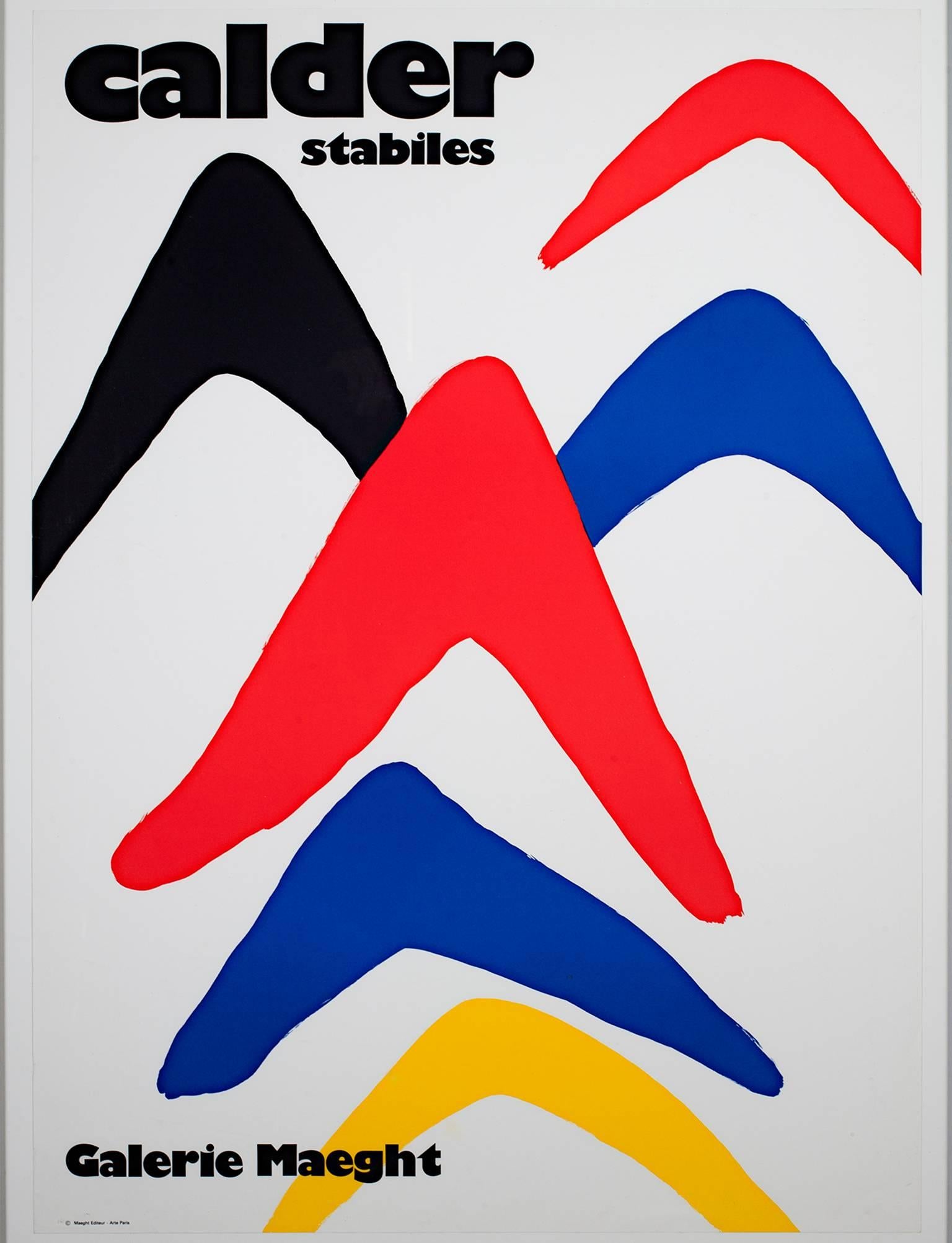 Original-Lithographieplakat „Stabiles“ nach Alexander Calder, Galerie Maeght im Angebot 1
