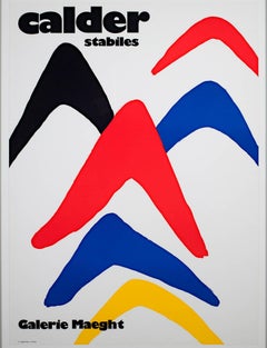 'Stabiles' original lithograph poster after Alexander Calder, Galerie Maeght